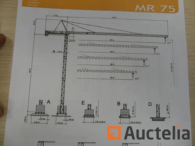 Arcomet mr75 bouwkraan - afbeelding 9 van  26