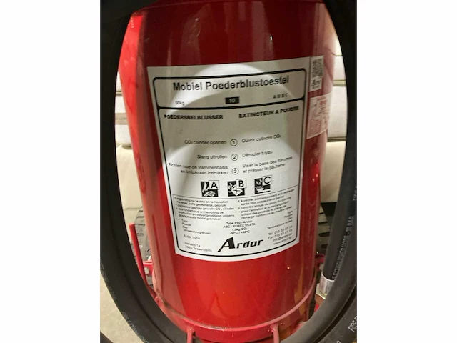 Ardor mobiele poedersnelblusser - afbeelding 4 van  5