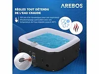 Arebos opblaasbare hot tub | voor binnen- en buitengebruik | 4 blz - afbeelding 8 van  8