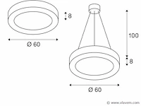 Arena 80 wood led lamp - afbeelding 3 van  7