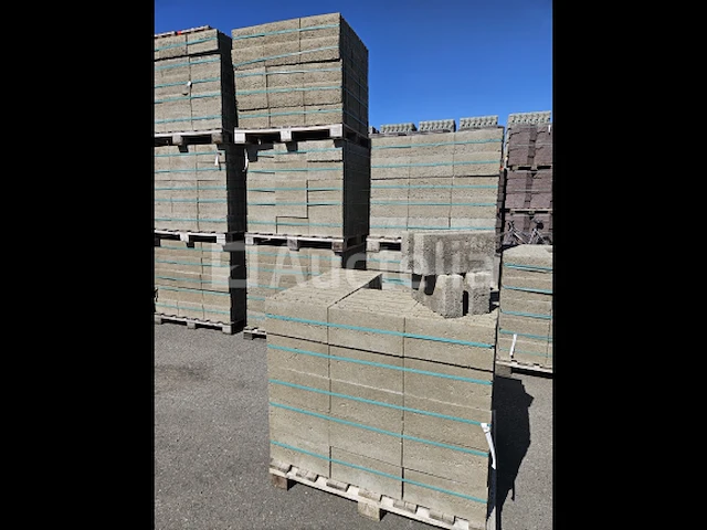 Argex holle blok tussenblokken 390/090/190 mm - 10 pallets - afbeelding 4 van  4