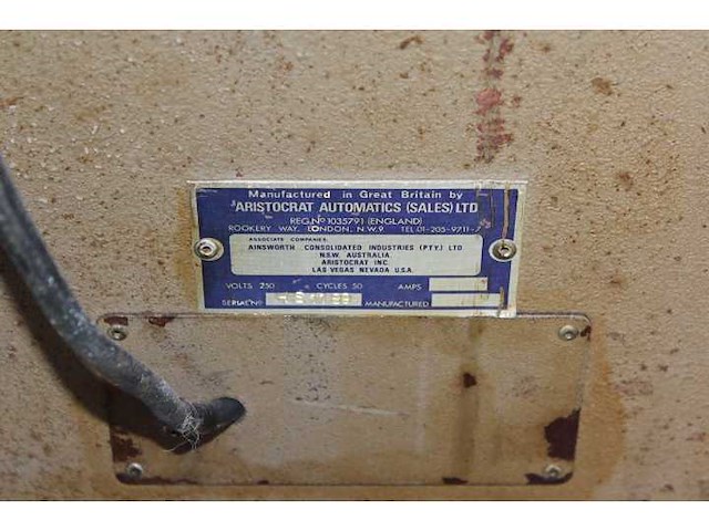 Aristocrat - 1960 - europa - elite - slotmachine - afbeelding 7 van  7