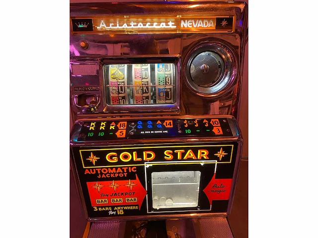 Aristocrat - 1963 - goldstar - slotmachine - afbeelding 5 van  5