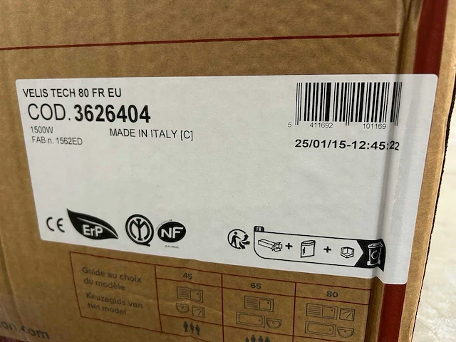 Ariston - velis tech - 80l elektrische boiler 1500w - afbeelding 4 van  6