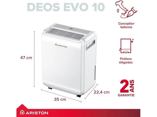 Ariston draagbare luchtontvochtiger - afbeelding 2 van  4