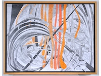 Arja hop - abstracte compositie - gemengde techniek - 2004 - afbeelding 1 van  11