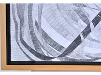 Arja hop - abstracte compositie - gemengde techniek - 2004 - afbeelding 5 van  11