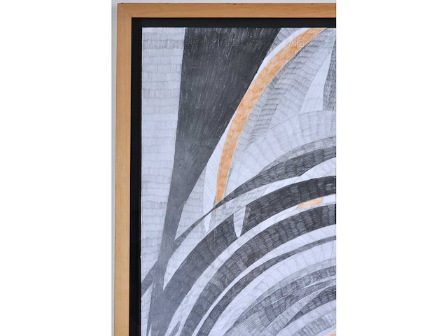 Arja hop - abstracte compositie - gemengde techniek - 2004 - afbeelding 6 van  11