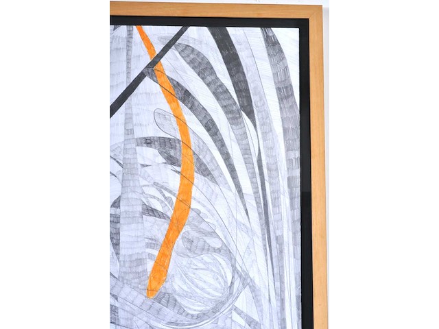 Arja hop - abstracte compositie - gemengde techniek - 2004 - afbeelding 7 van  11