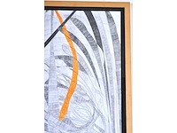 Arja hop - abstracte compositie - gemengde techniek - 2004 - afbeelding 7 van  11