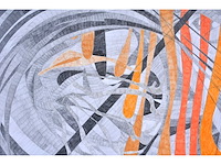 Arja hop - abstracte compositie - gemengde techniek - 2004 - afbeelding 8 van  11