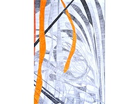 Arja hop - abstracte compositie - gemengde techniek - 2004 - afbeelding 10 van  11