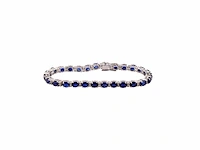 Armband met natuurlijke diamanten en blauwe saffier 13.58gm - afbeelding 1 van  3