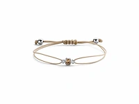 Armbandje met champagne diamant gezet in goud (u03651) - afbeelding 1 van  5