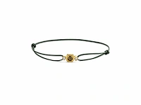 Armbandje met groene diamant gezet in goud (u03650) - afbeelding 1 van  5