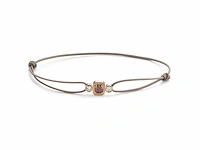 Armbandje met roze diamant gezet in goud (u03649) - afbeelding 1 van  5