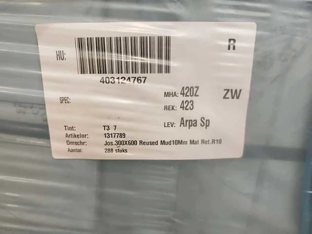 Arpa reused mud mat 30x60 cm tegel 51,8 m² - afbeelding 6 van  7