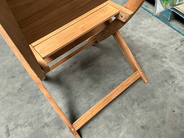 Arsenio opvouwbare tuinstoel fsc teak hout (8x) - afbeelding 6 van  8