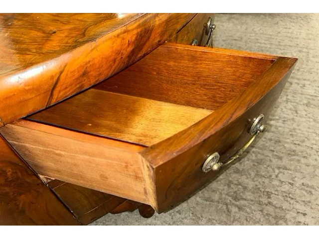 Art deco kaptafel met 3 luik spiegel - afbeelding 8 van  9