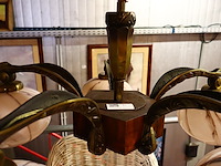 Art deco luster met 5 lichtpunten - afbeelding 5 van  5