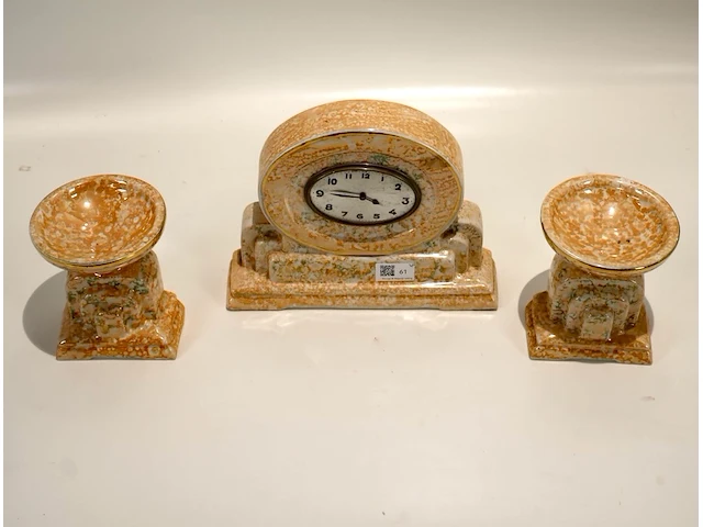 Art deco schouwklok - afbeelding 2 van  4