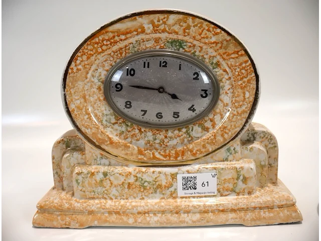 Art deco schouwklok - afbeelding 3 van  4