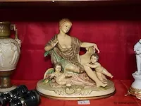Artdecogroep in porselein - afbeelding 1 van  1