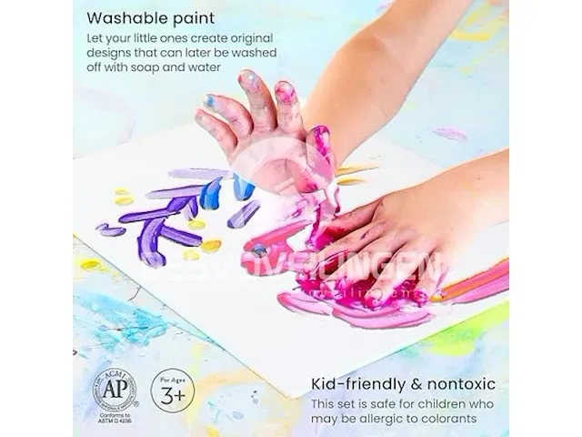 Arteza premium tempera-verf set v 16 flacons van 400ml - afbeelding 3 van  7