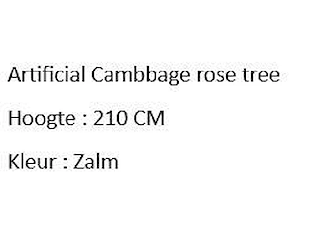 Artificial cambbage rose tree 210cm - afbeelding 2 van  2