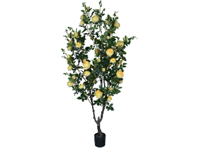 Artificial cambbage rose tree 210cm - afbeelding 1 van  2