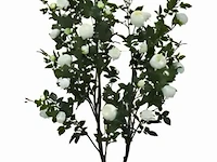 Artificiële rozenplant kleur wit - afbeelding 1 van  1
