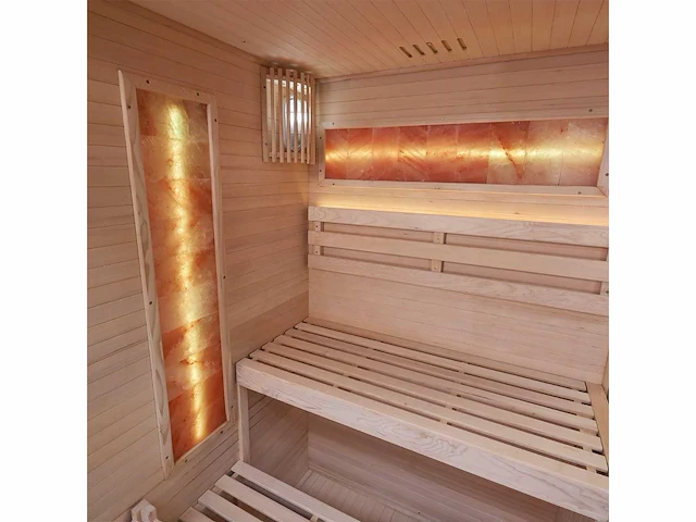 Artsauna vantaa 120 saunacabine met zoutsteen - afbeelding 9 van  9