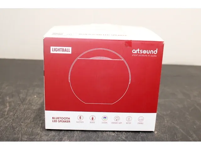Artsound bluetooth ledspeaker - afbeelding 1 van  3