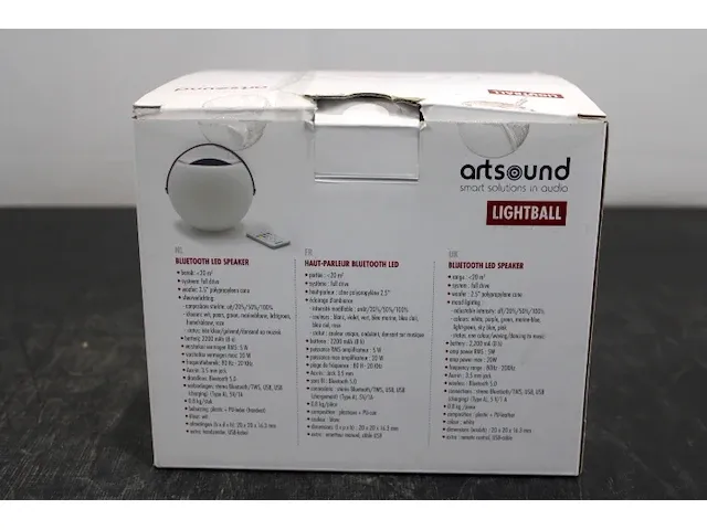 Artsound bluetooth ledspeaker - afbeelding 2 van  3