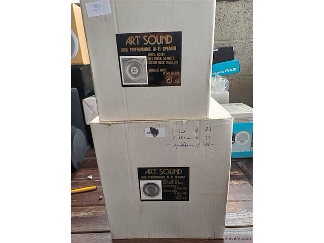 Artsound boxen 4 st. inbouw - afbeelding 1 van  1