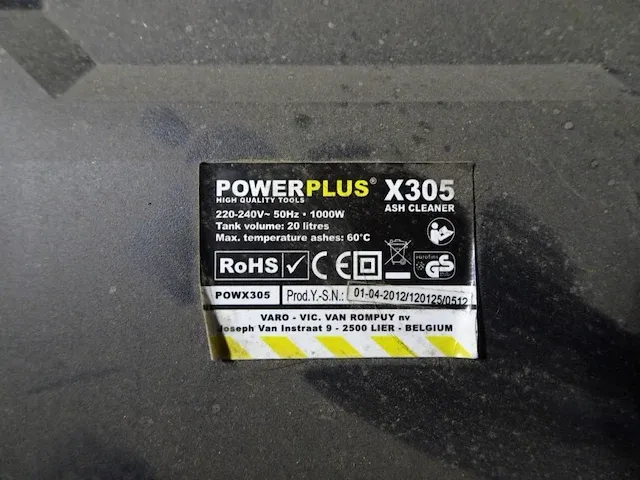 As-stofzuiger powerplus - afbeelding 3 van  3