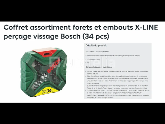 Assortiment boren en boren (34-delig) bosch - afbeelding 4 van  4