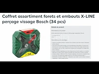 Assortiment boren en boren (34-delig) bosch - afbeelding 4 van  4