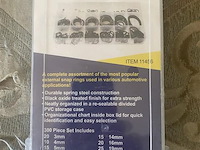 Assortiment externe borg ringen 300-delig - afbeelding 1 van  3