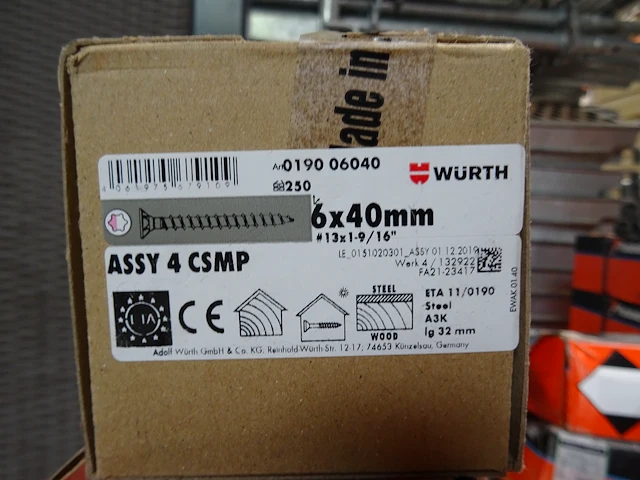 Assortiment ijzerwaren wurth - afbeelding 8 van  11