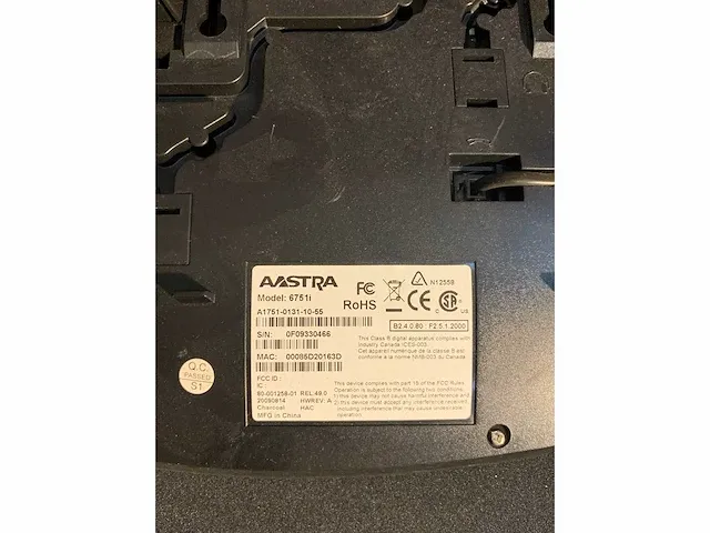 Astra model 6751i telefoon (5) - afbeelding 2 van  3