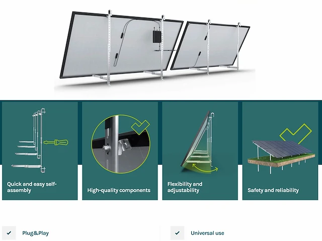 Astro energy 2000 watt solar balkon kit - afbeelding 12 van  12