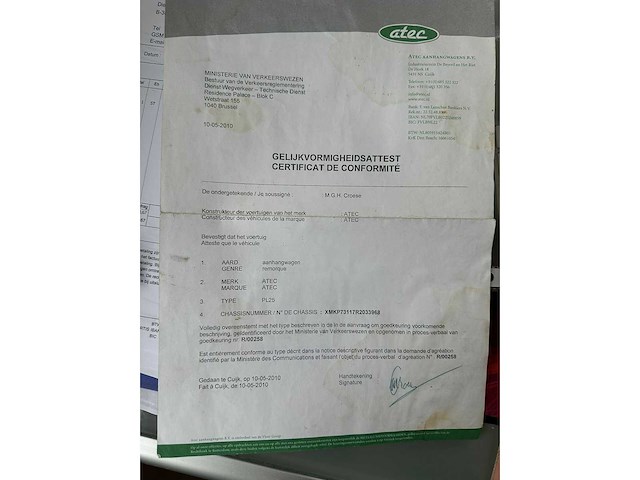 Atec pl25 plateau aanhangwagen - afbeelding 2 van  12