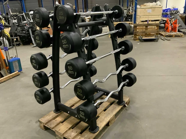 Athletic performance barbell met rek 435kg krachtstation - afbeelding 3 van  6