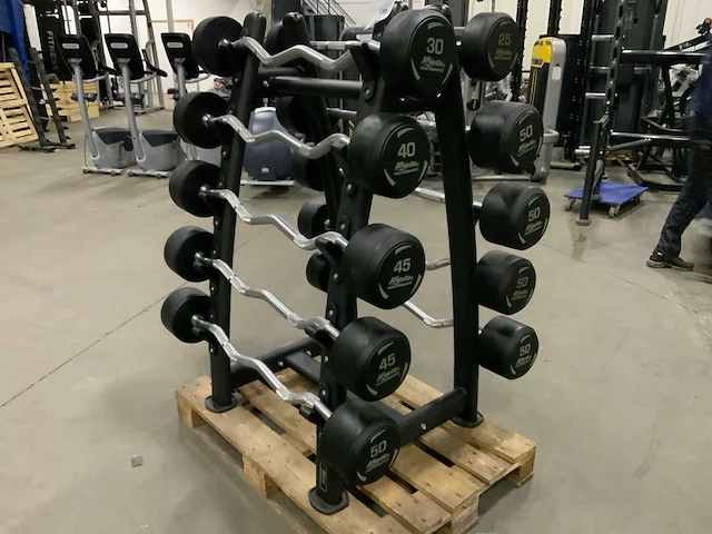 Athletic performance barbell met rek 435kg krachtstation - afbeelding 4 van  6