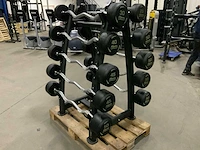 Athletic performance barbell met rek 435kg krachtstation - afbeelding 4 van  6