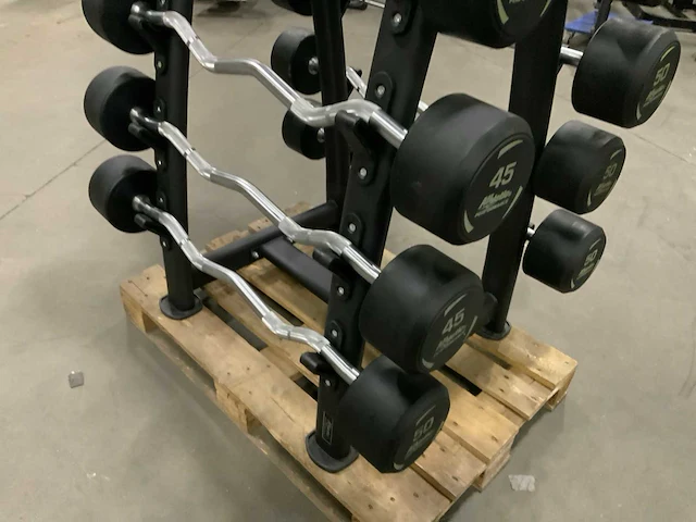 Athletic performance barbell met rek 435kg krachtstation - afbeelding 5 van  6