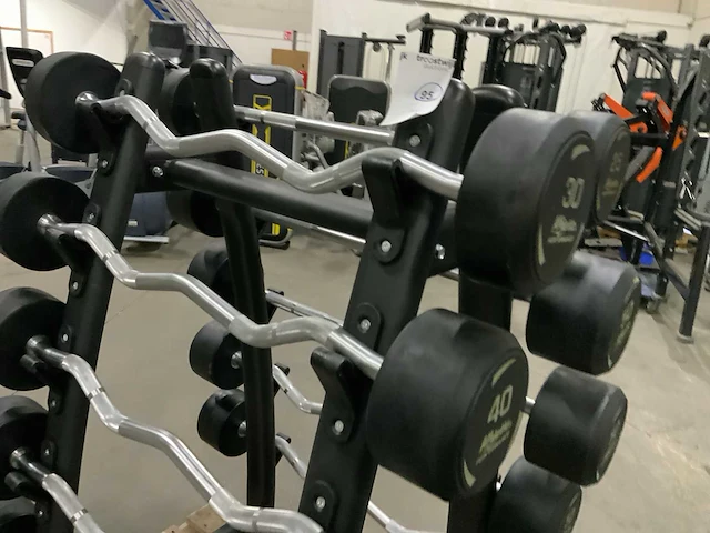 Athletic performance barbell met rek 435kg krachtstation - afbeelding 6 van  6
