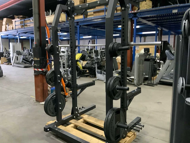 Athletic performance half rack 120kg met stang krachtstation - afbeelding 6 van  6