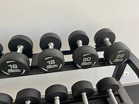 Athletic performance pu dumbbells nieuw zonder rek 10 t/m 30kg krachtstation - afbeelding 3 van  3
